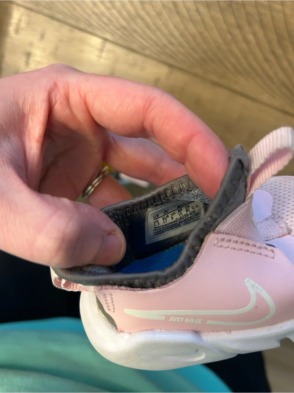 Size 2 Toddler Girl Nike Pink Slip-On Athletic Shoes
